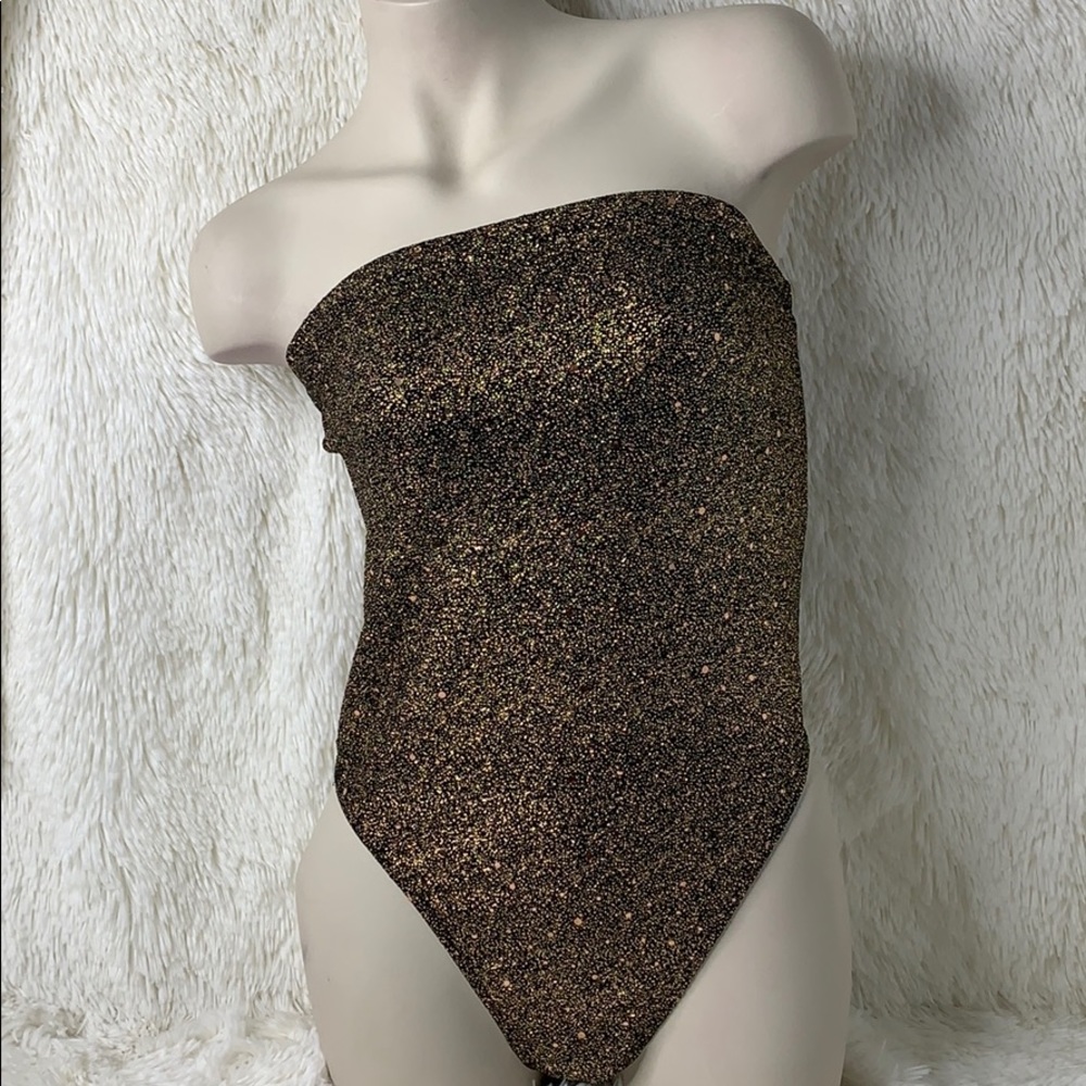 Bodysuit Black With Rose Gold